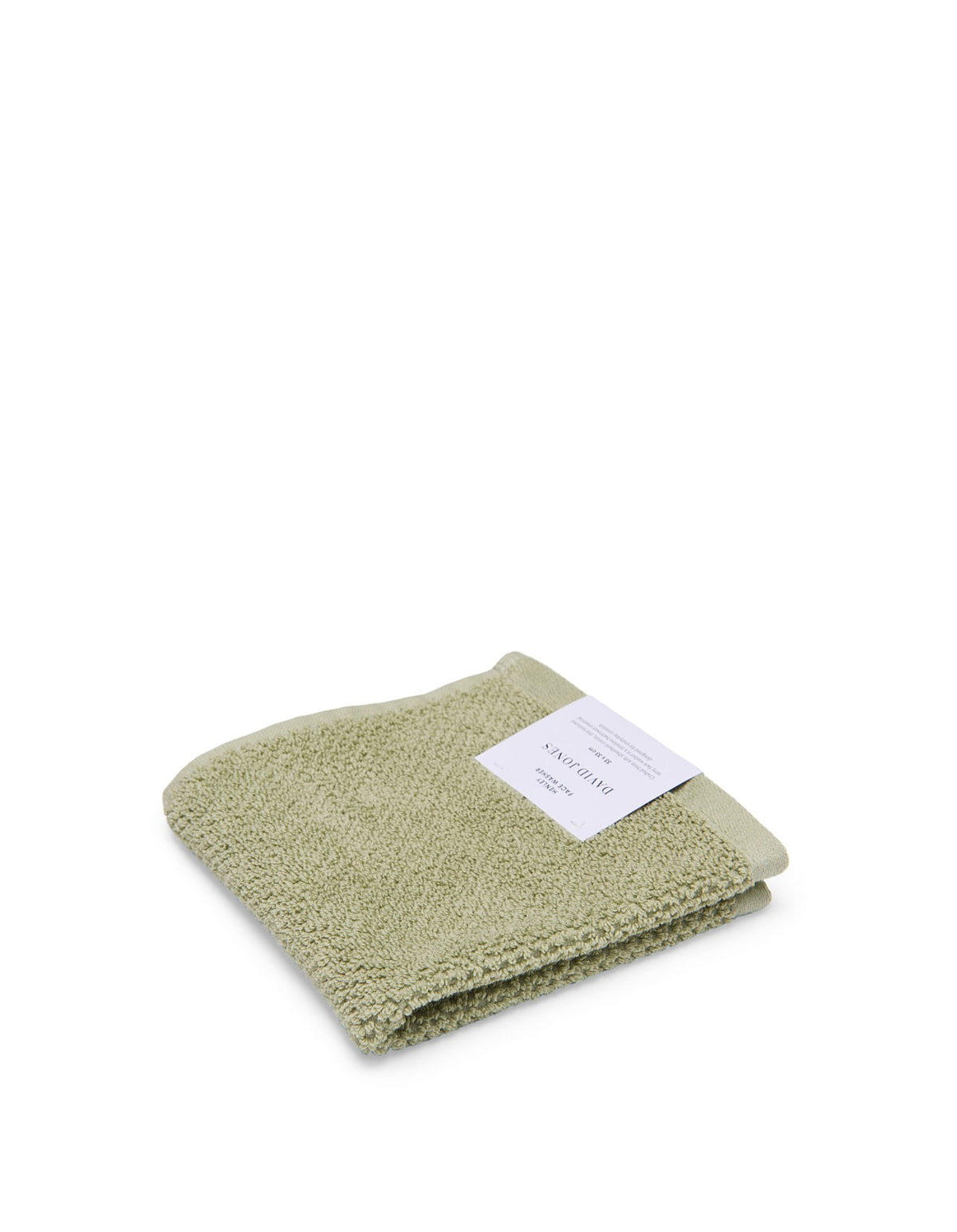 Henley Textured Sage Face Washer