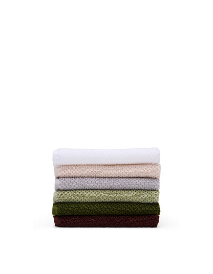 Henley Textured Olive Face Washer