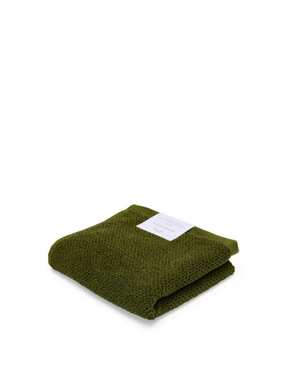 Henley Textured Olive Hand Towel