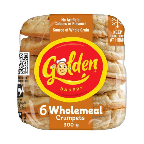 GOLDEN CRUMPET ROUNDS:WHOLEMEAL:.:300 GRAM