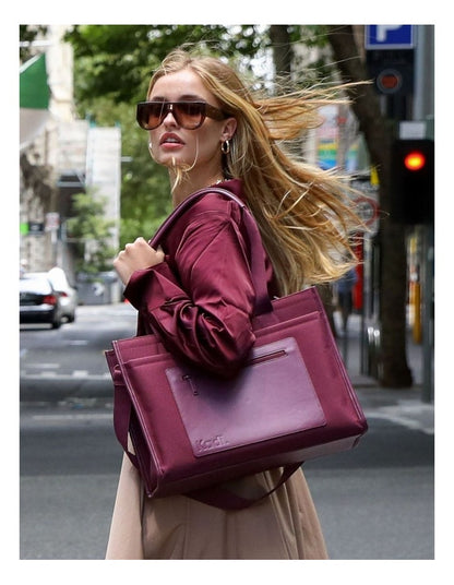 Commuter Tote in Plum