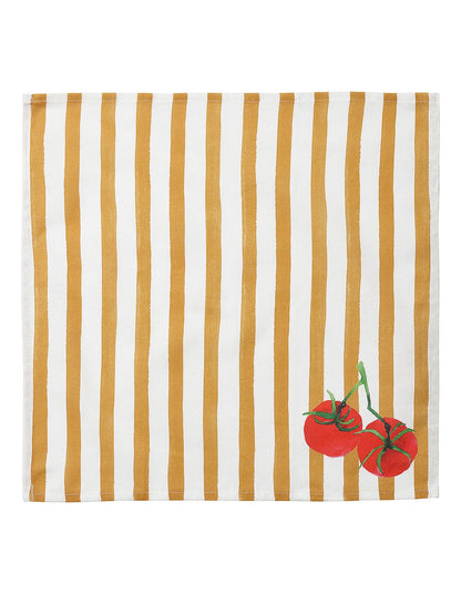 Valentina 45cm Set of 4 Cotton Napkins Vintage Stripe Print