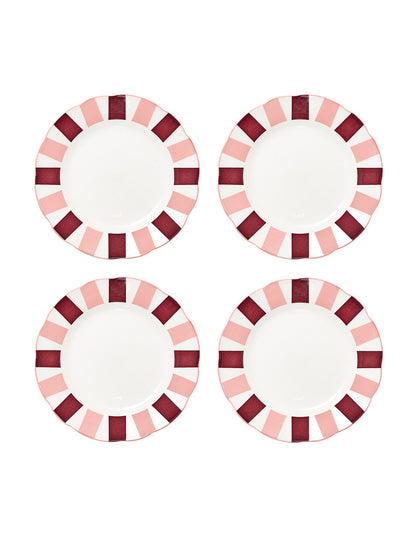 Emery 26.5cm Set of 4 Porcelain Dinner Plates Snowberry