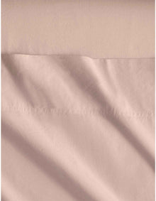 BAYLEY WASHED PERCALE SHEET SET KING SINGLE IN CLAY