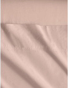 BAYLEY WASHED PERCALE SHEET SET SINGLE IN CLAY