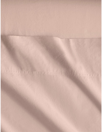 BAYLEY WASHED PERCALE SHEET SET SINGLE IN CLAY