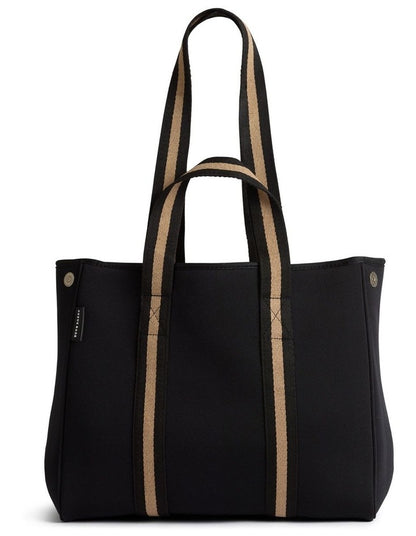 The Gigi Tote Bag in Black/Beige