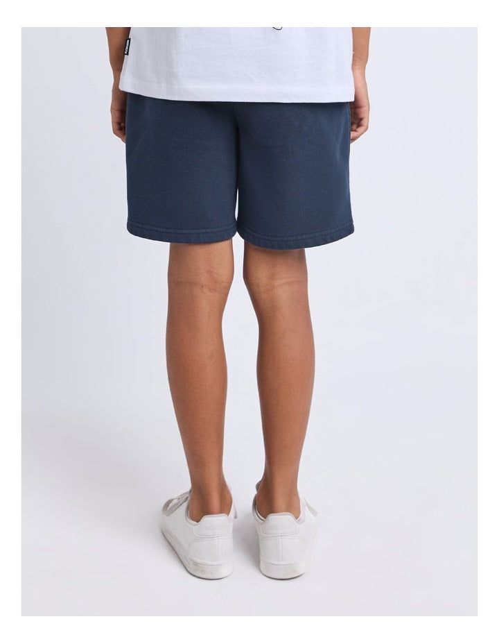 Challenger Fleece Short (8-16 Years) in Blue