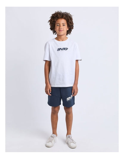 Challenger Fleece Short (8-16 Years) in Blue