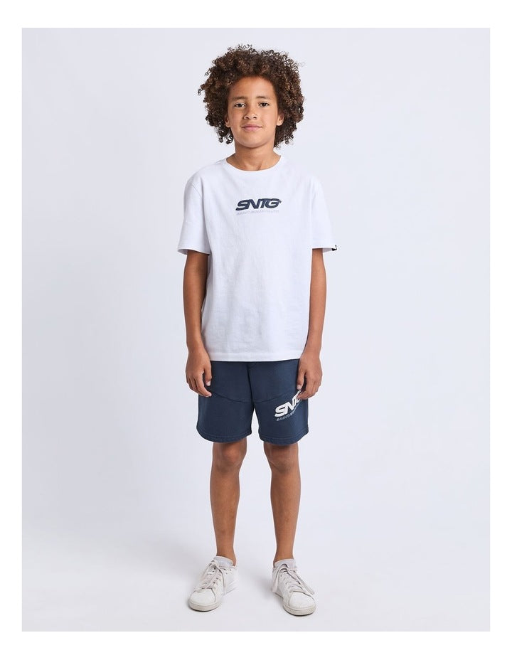 Challenger Fleece Short (8-16 Years) in Blue
