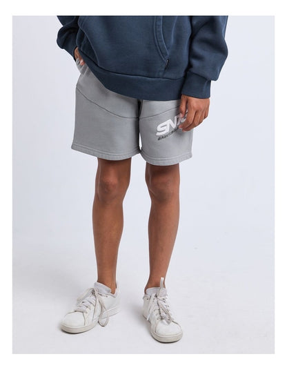 Challenger Fleece Short (8-16 Years) in Grey