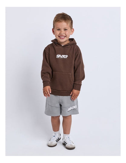 Challenger Hoodie (3-7 Years) in Brown