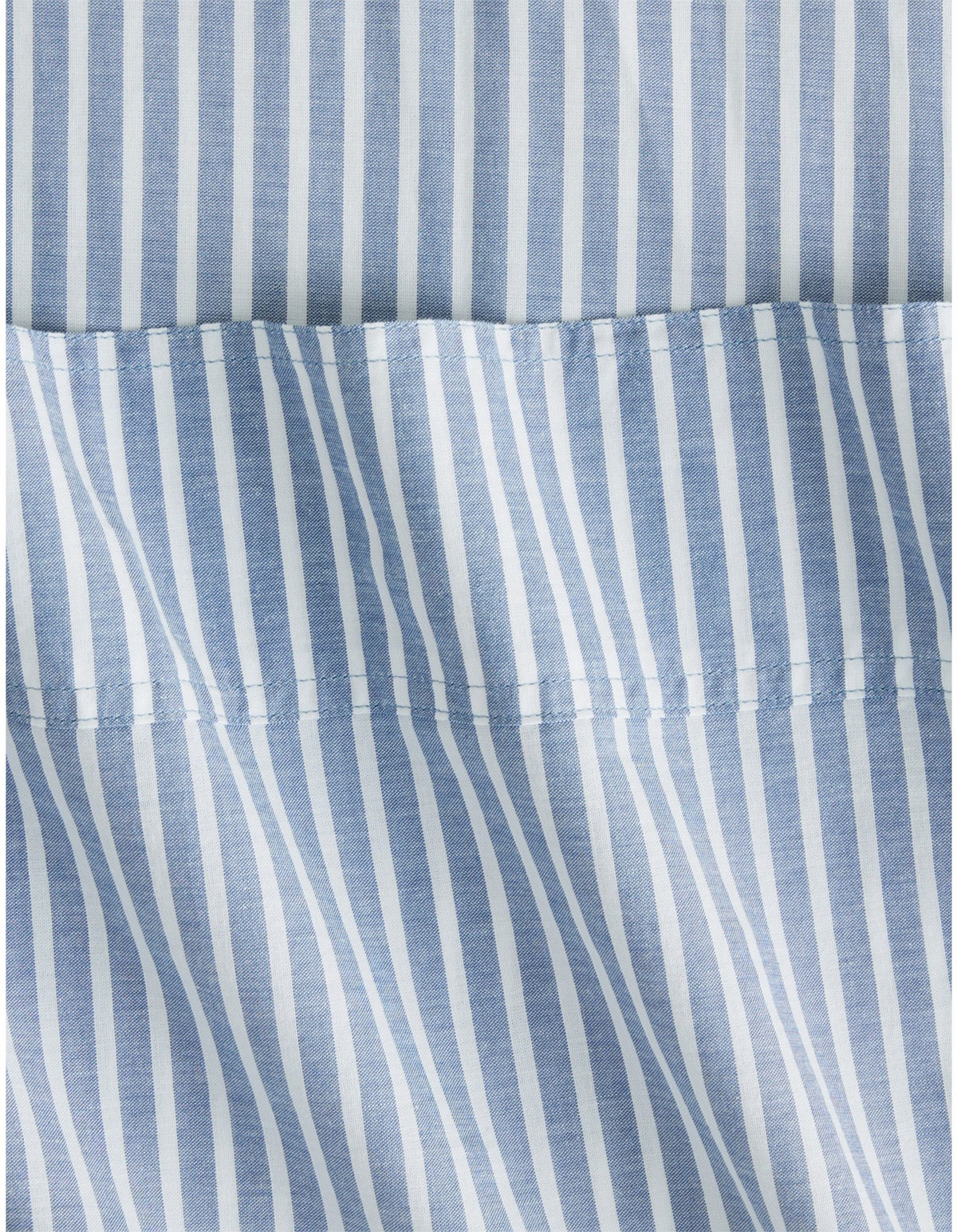 REILLY STRIPE DOUBLE SHEET SET IN CHAMBRAY