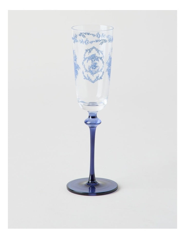 Mazarine Champagne Glass 140ml Set of 4 in Blue