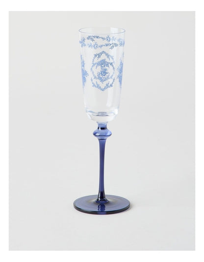 Mazarine Champagne Glass 140ml Set of 4 in Blue
