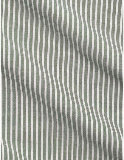 REILLY STRIPE DOUBLE SHEET SET IN JUNGLE