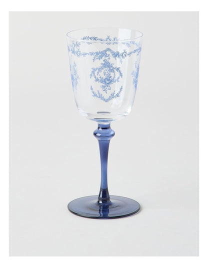 Mazarine Wine Glass 320ml Set of 4 in Blue