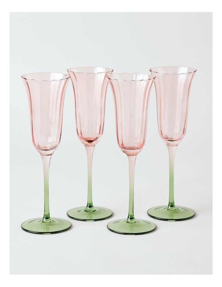 Tulips Champagne Glass 160ml Set of 4