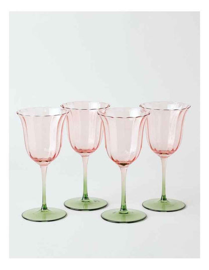 Tulips Wine Glass Set of 4