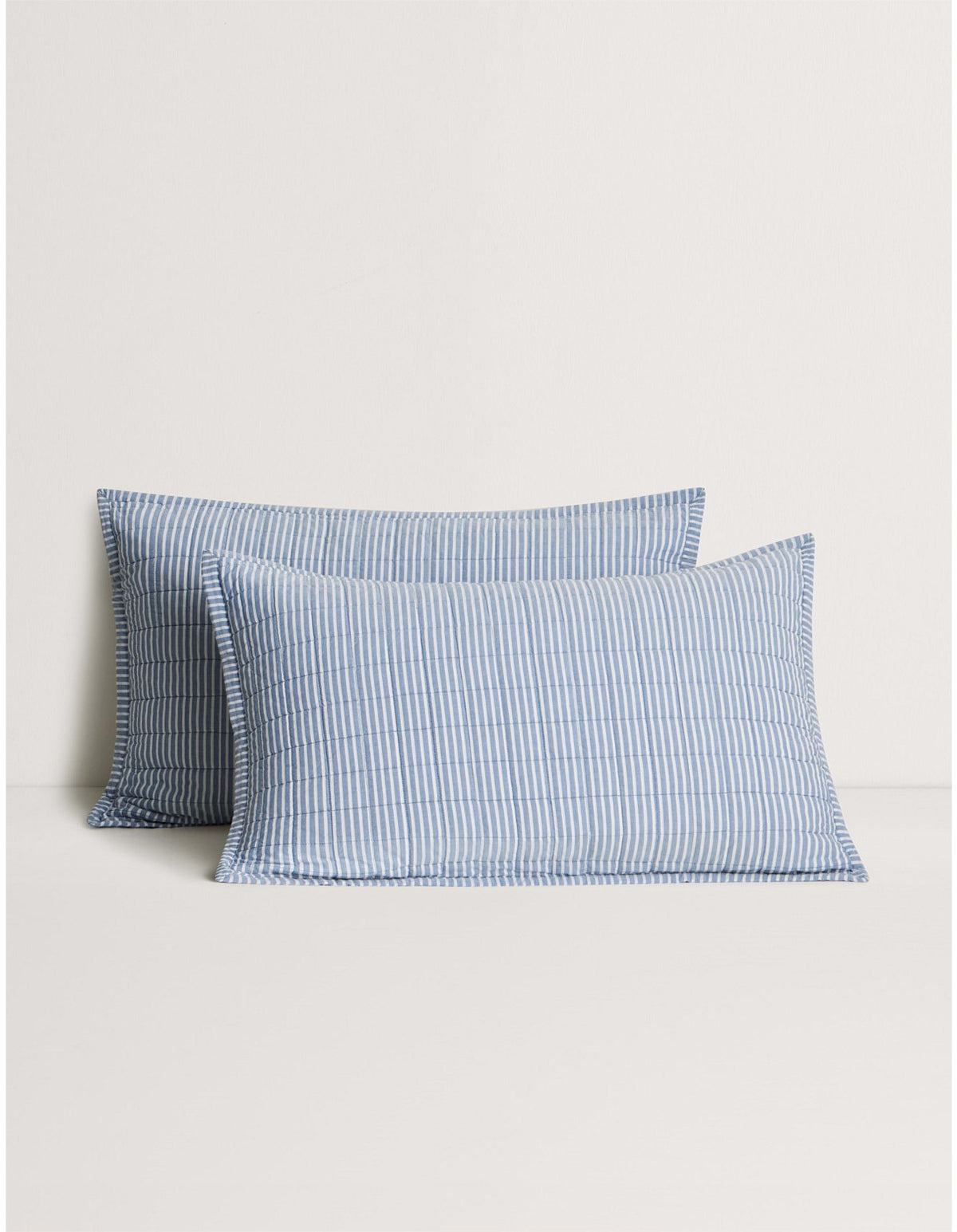 REILLY STRIPE PILLOWCASE SHAM IN CHAMBRAY