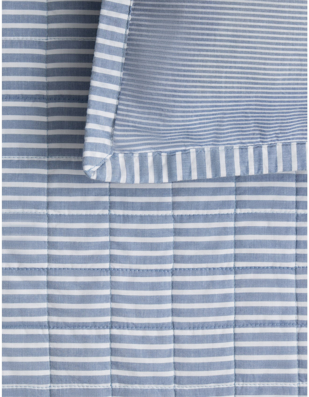 REILLY STRIPE PILLOWCASE SHAM IN CHAMBRAY