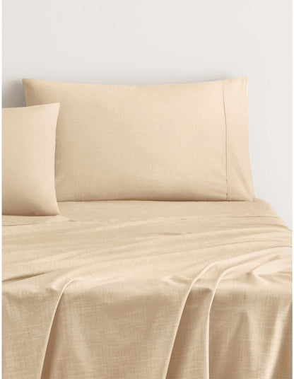 REILLY KING SINGLE SHEET SET IN NATURAL
