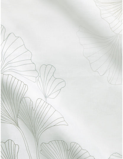 ABBOTSON GINGKO ONE SIZE FLAT SHEET IN WHITE