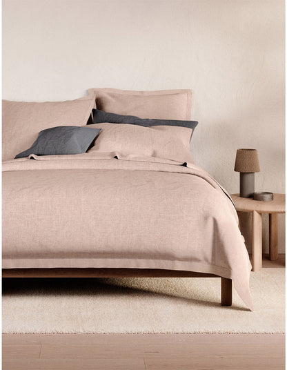 ABBOTSON PILLOWCASE PAIR IN CLAY MARLE