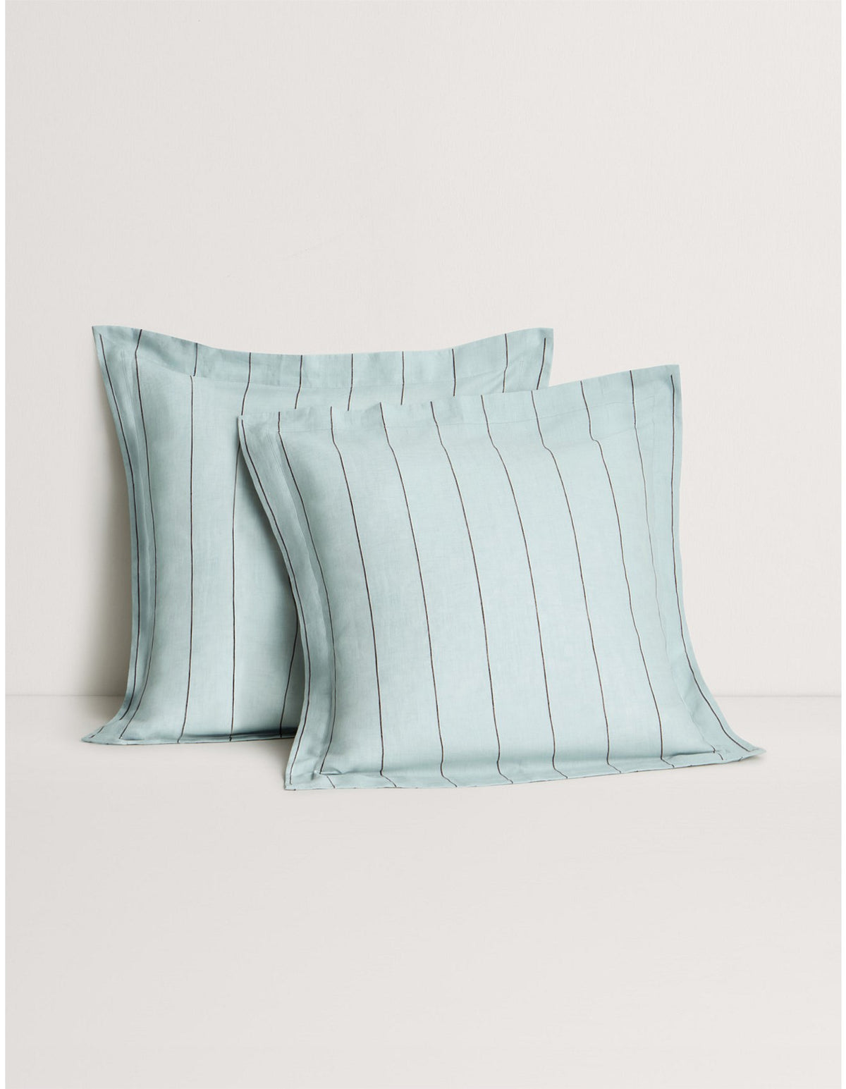 ABBOTSON STRIPE EUROPEAN PILLOWCASE IN ICE