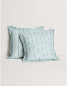 ABBOTSON STRIPE EUROPEAN PILLOWCASE IN ICE