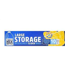 I Was A Milk Bottle Latge Storage Resealable Slider Bags 10 pack
