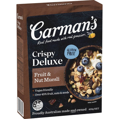 Carman's Muesli Crispy Deluxe Fruit & Nut 400g