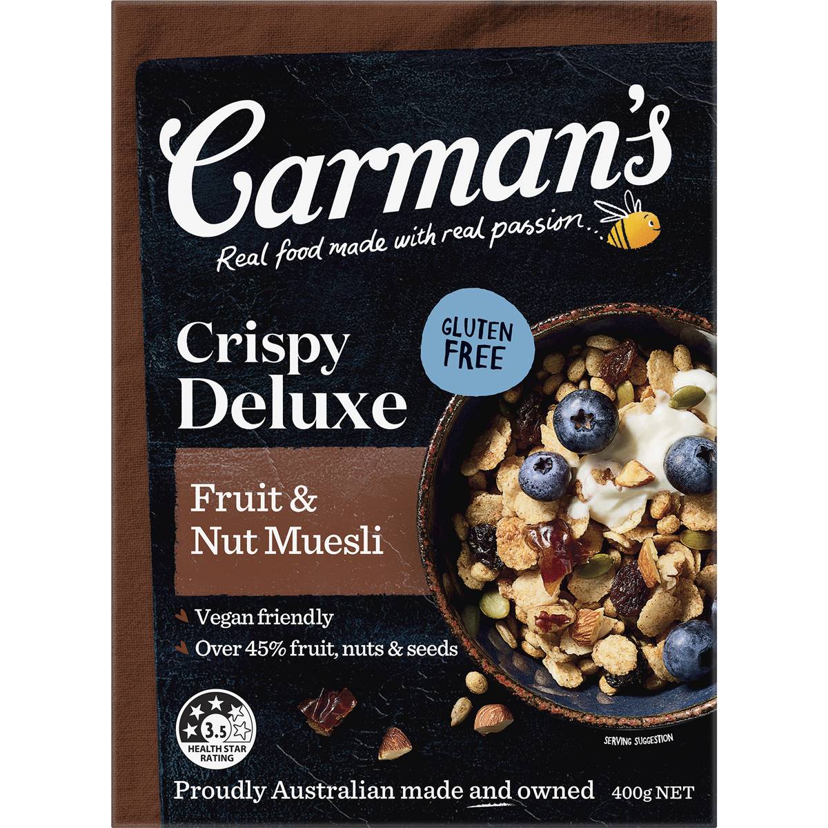 Carman's Muesli Crispy Deluxe Fruit & Nut 400g