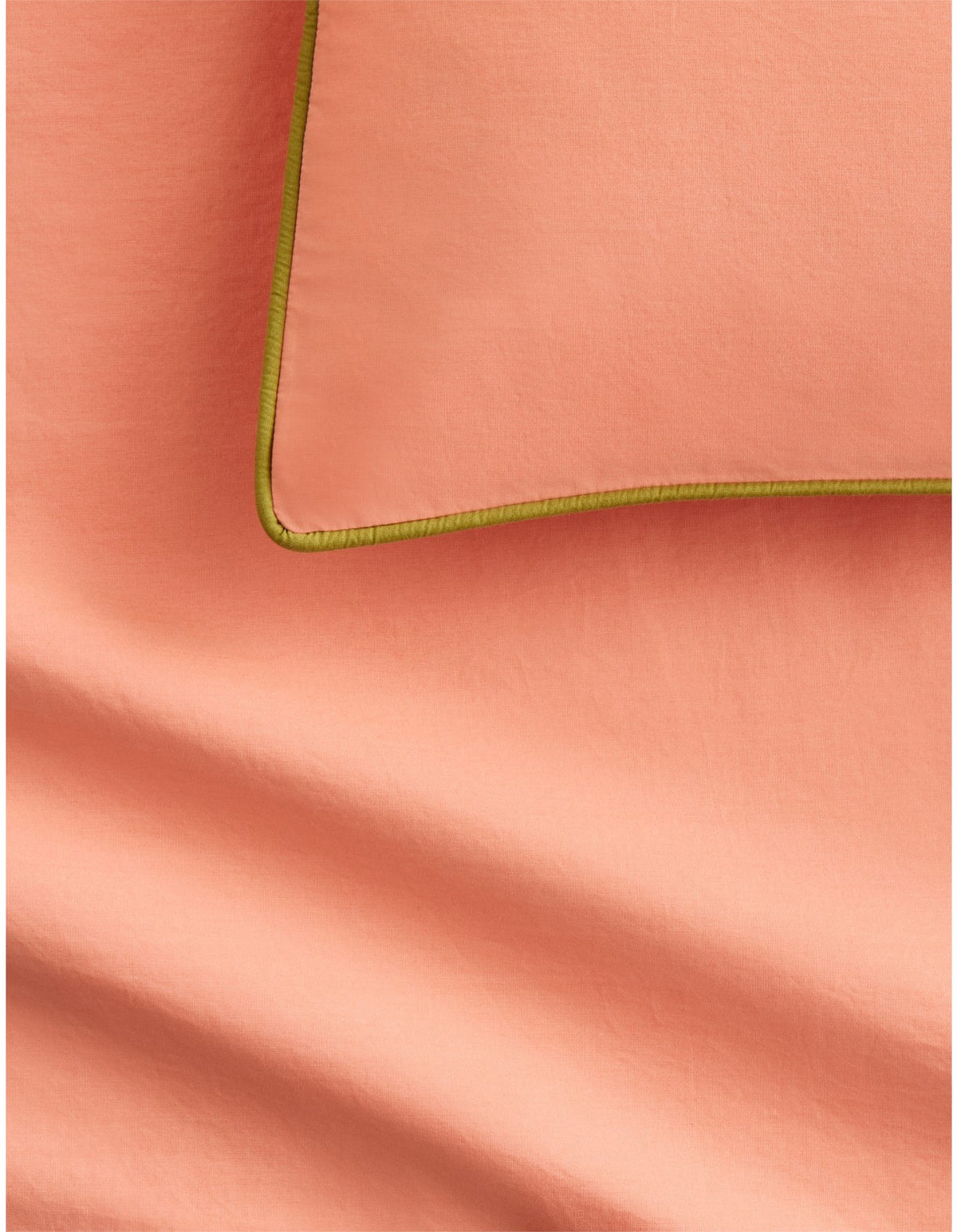 BAYLEY PIPED QUILT COVER SET QUEEN IN PEACH BLUSH