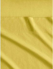 BAYLEY WASHED PERCALE SHEET SET KING IN LIGHT SUNLIGHT