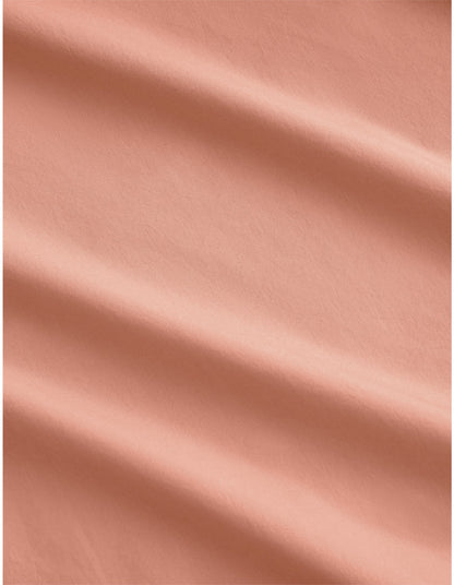 BAYLEY WASHED PERCALE SHEET SET KING SINGLE IN PEACH BLUSH