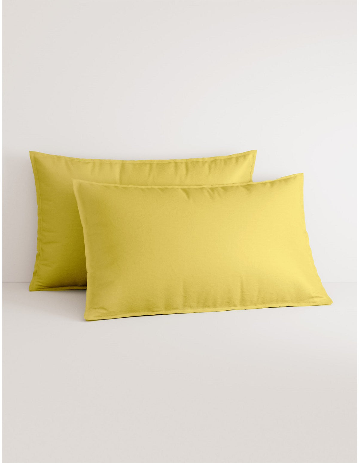 BAYLEY WASHED PERCALE PILLOWCASE PAIR IN LIGHT SUNLIGHT