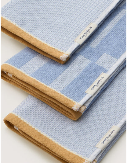 ELEY TEA TOWEL 3 PACK IN GLACIER
