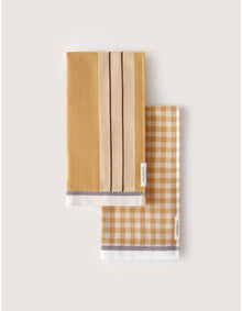 ESTE TEA TOWEL 2 PACK IN CARAMEL