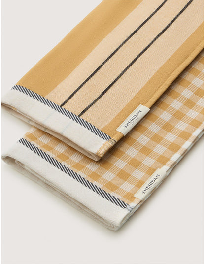 ESTE TEA TOWEL 2 PACK IN CARAMEL