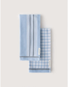 ESTE TEA TOWEL 2 PACK IN GLACIER