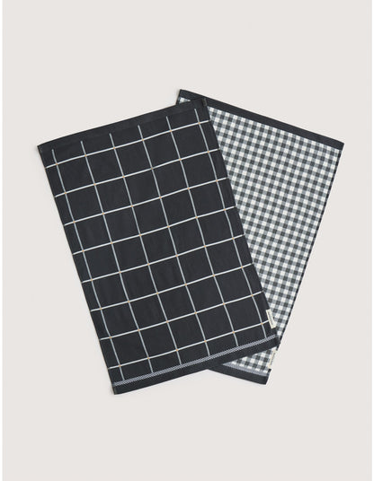 FRAMA TEA TOWEL 2 PACK IN CARBON