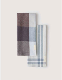 LUMO TEA TOWEL 2 PACK IN GLACIER