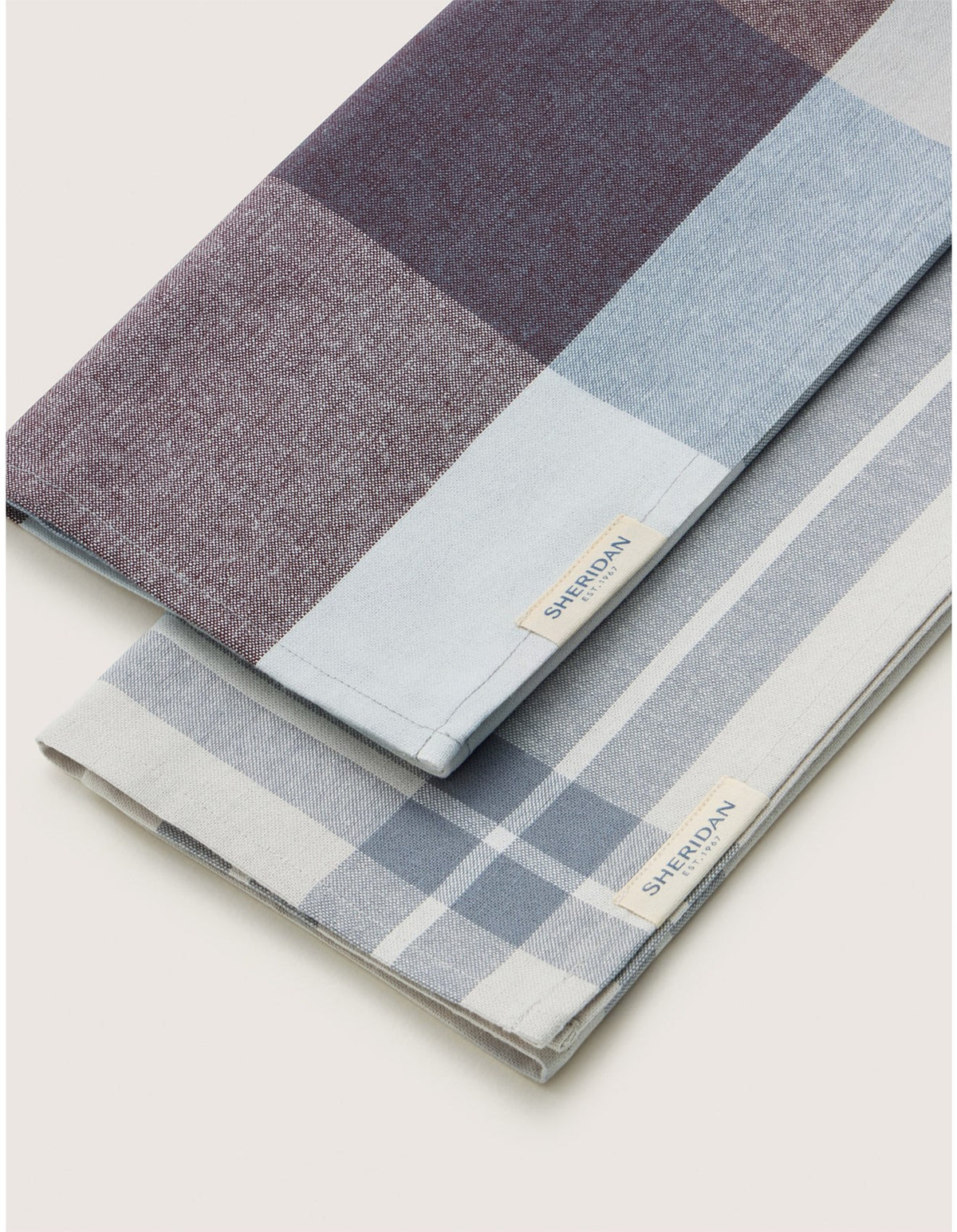 LUMO TEA TOWEL 2 PACK IN GLACIER