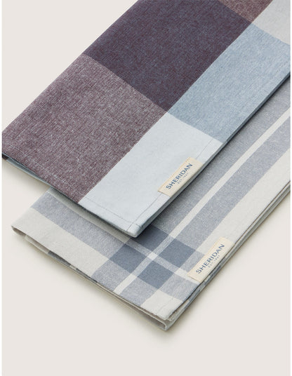 LUMO TEA TOWEL 2 PACK IN GLACIER