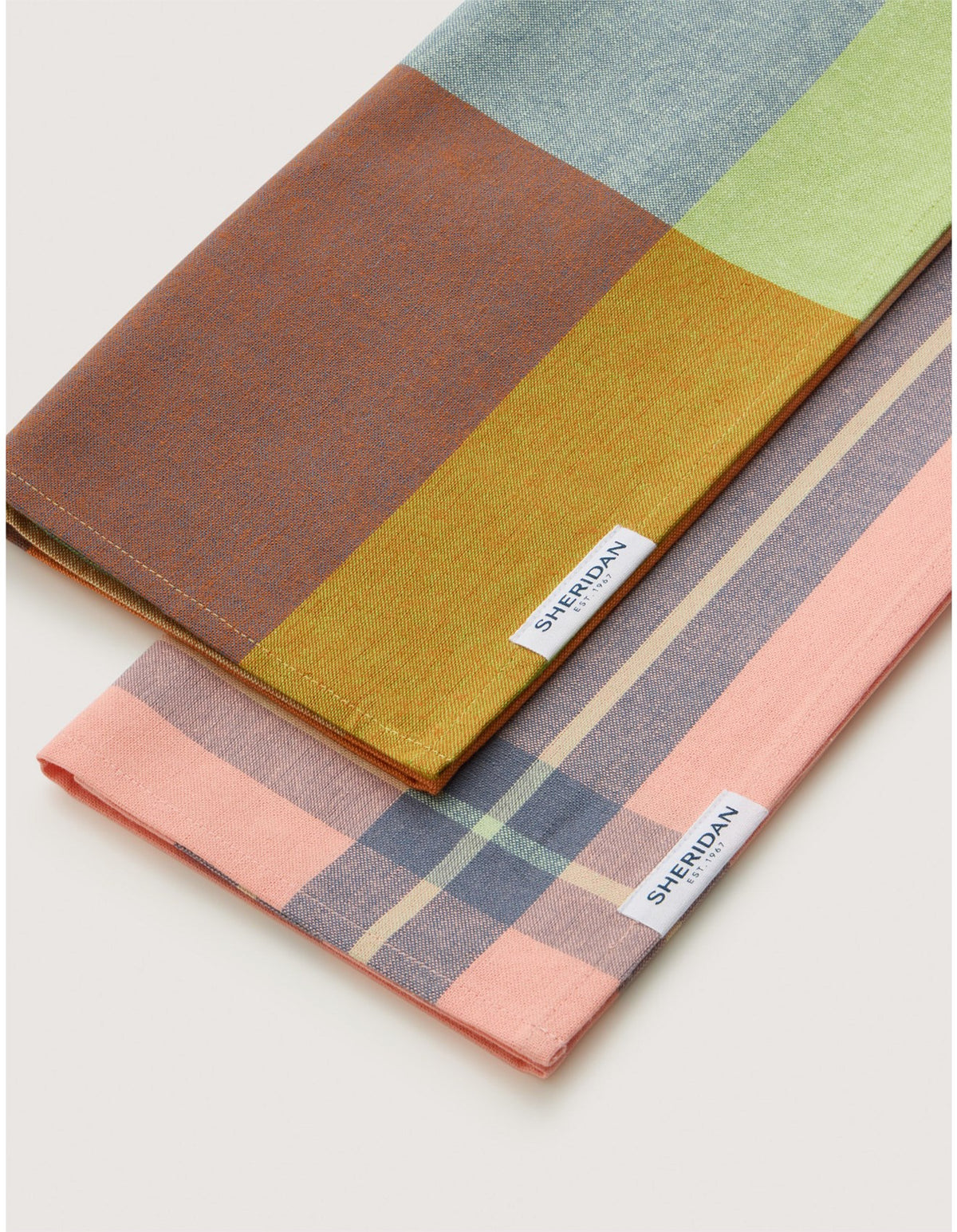 LUMO TEA TOWEL 2 PACK IN PEACH