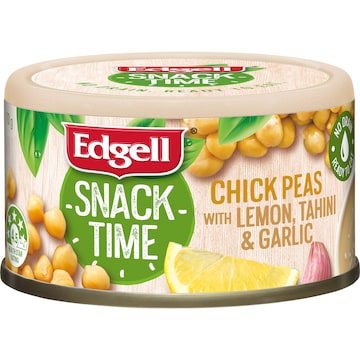 Edgell Snack Time Chickpeas With Lemon Tahini & Garlic 70g
