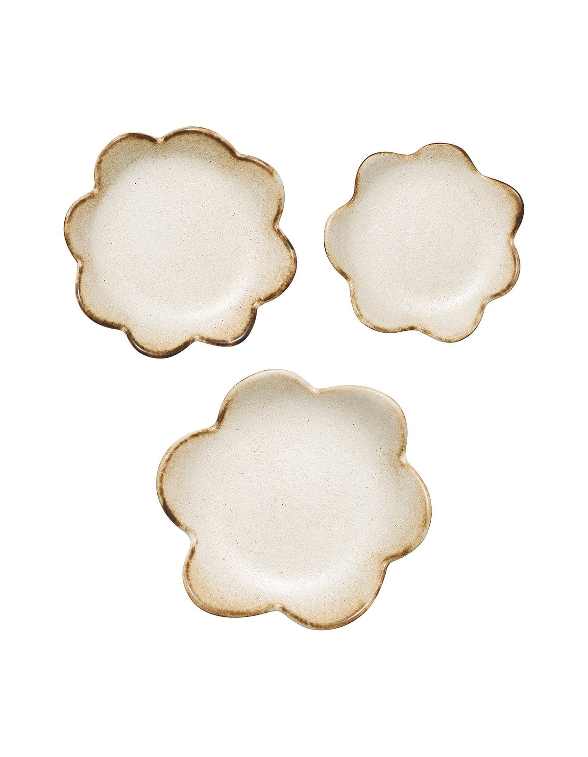Cecile Flower Plates Set of 3