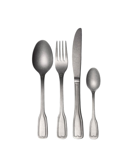 Anais 16pce Cutlery Set Vintage Silver