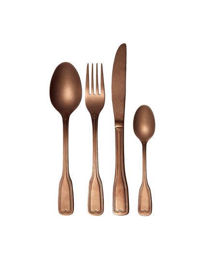Anais 16pce Cutlery Set Vintage Copper